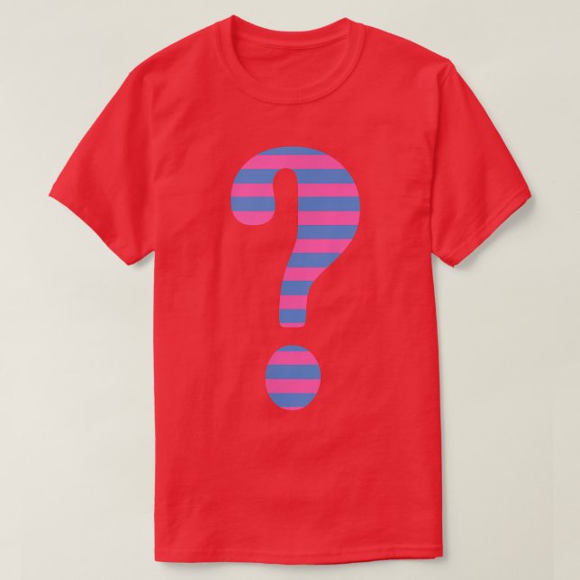 Gender Reveal Baby Shower Question Mark Boy or Gir T Shirt (Design framsida)