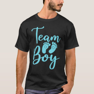 Gender Reveal Baby Shower Team Boy T Shirt