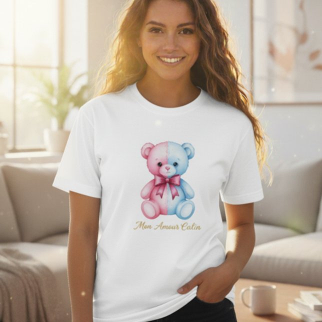 Gender Reveal Bear T-Shirt (Skapare uppladdad)