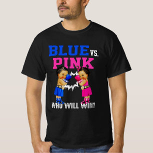 Gender Reveal Blue kontra Rosa Ethnic Boxing Spädb T Shirt