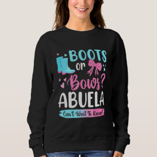 Gender reveal Boots eller Bows Abuela Matching Bab T Shirt
