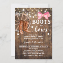 Gender Reveal Boots eller Bows