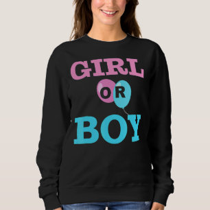 Gender Reveal Boy eller Girl Rosa eller Blue Mamma T Shirt