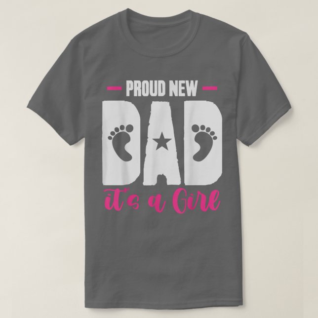 Gender Reveal Fars dag stolt New Pappa sin Gi T Shirt (Design framsida)