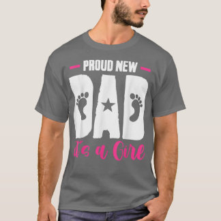 Gender Reveal Fars dag stolt New Pappa sin Gi T Shirt