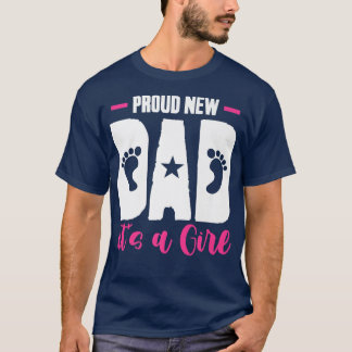 Gender Reveal Fars dag stolt New Pappa sin Gi T Shirt
