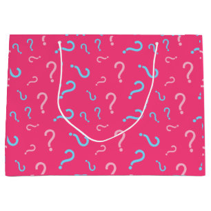 Gender Reveal Fuchsia Gift Bag