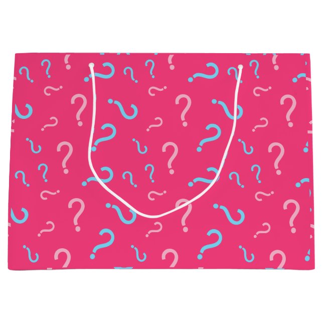 Gender Reveal Fuchsia Gift Bag (Framsidan)