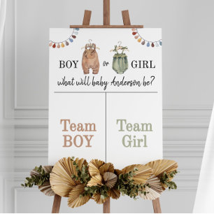 Gender Reveal Game Boy eller Girl fall Poster