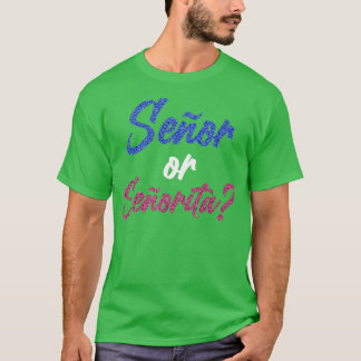 Gender Reveal Gifts for Cinco De Mayo Meican Guita T Shirt