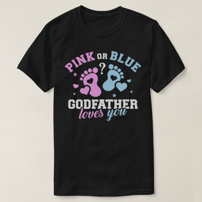 Gender reveal godfather Premium  T Shirt (Design framsida)