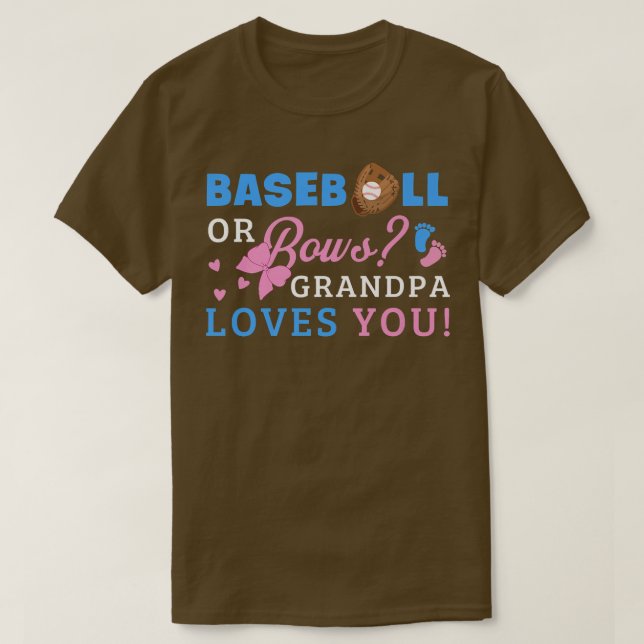 Gender Reveal Grandpa T Shirt (Design framsida)