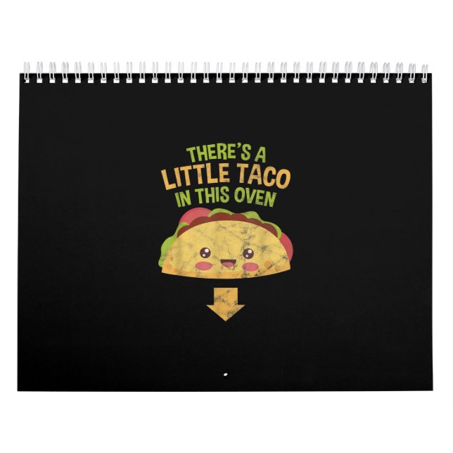 Gender Reveal Gravid Baby Cinco De Mayo Kalender (Omslag)
