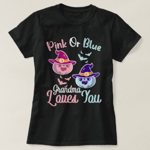 Gender Reveal Halloween Theme Grandma-Pumpki T Shirt