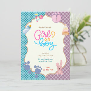 Gender Reveal Inbjudningar