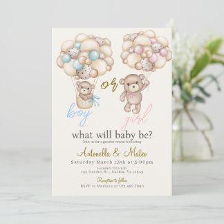 Gender Reveal Invitation Inbjudningar