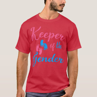 Gender Reveal Keeper of the Gender Cute Gender Rev T Shirt