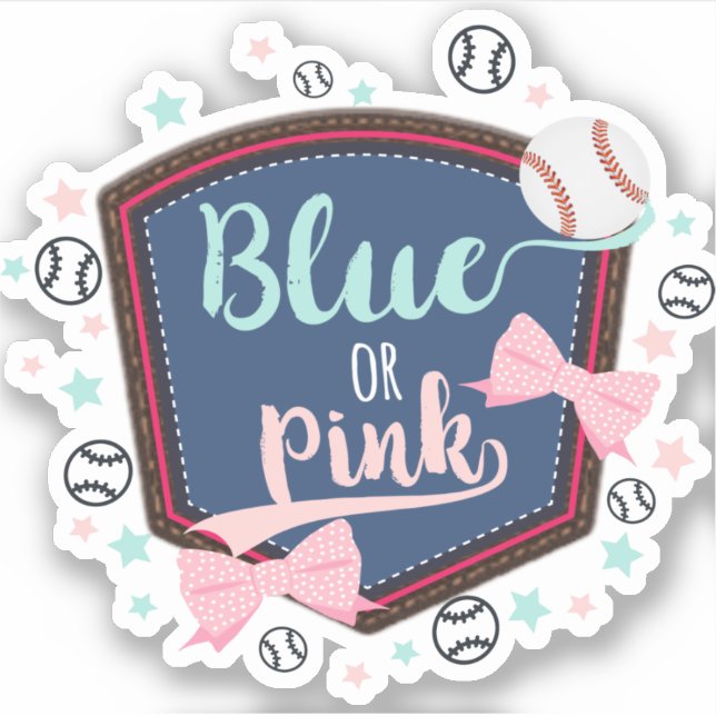 Gender Reveal Klistermärken (Framsida)