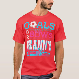 Gender reveal mål eller bog Granny Kärlek du välje T Shirt