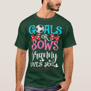 Gender reveal mål eller bog Granny Kärlek du välje T Shirt