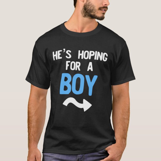 Gender reveal matching  for mom and dad reveal par t shirt (Framsida)