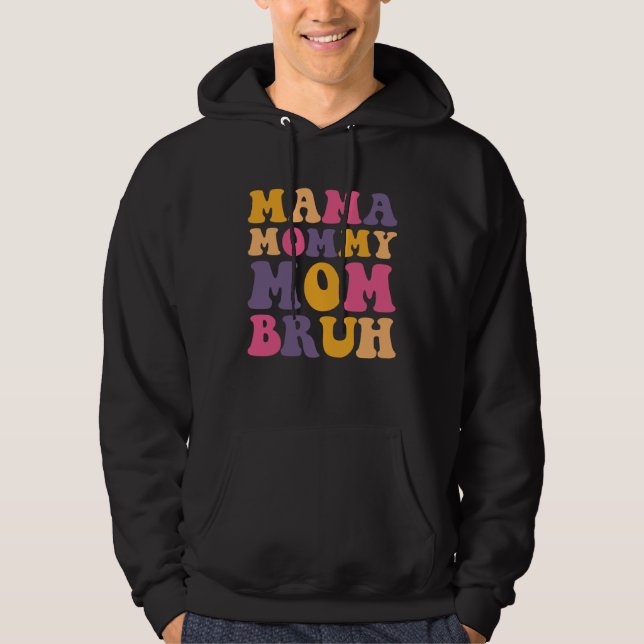 Gender Reveal Mommy 1st Mothers Day Ideas For Wome Hoodie (Framsida)