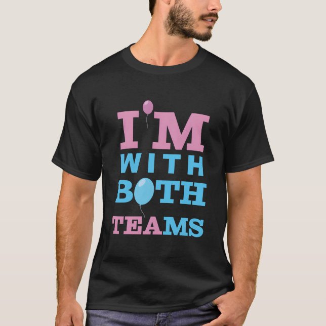 Gender Reveal Or Team And Team T Shirt (Framsida)