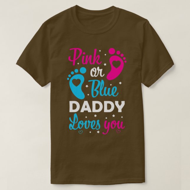 Gender Reveal Pappa pappa Far Family T Shirt (Design framsida)