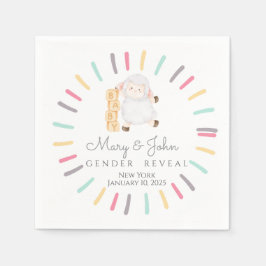 GENDER REVEAL PAPPERSSERVETT