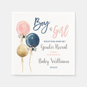 Gender Reveal Pappersservett