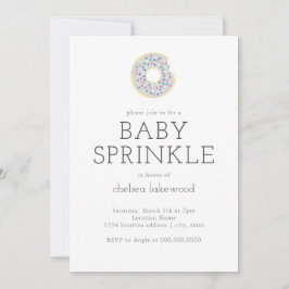 Gender Reveal Party Baby Sprinkle Donut-inbjudan Inbjudningar