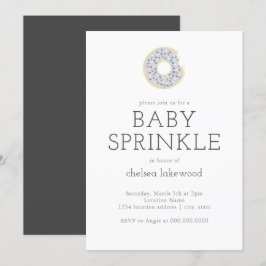 Gender Reveal Party Baby Sprinkle Donut-inbjudan Inbjudningar