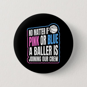Gender Reveal Party-citat för en basketspelare Knapp