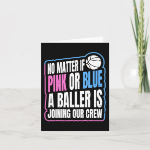 Gender Reveal Party-citat för en basketspelare Kort