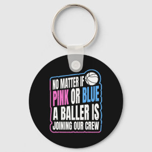 Gender Reveal Party-citat för en basketspelare Nyckelring