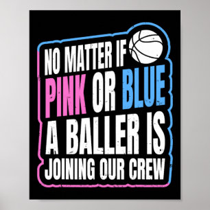 Gender Reveal Party-citat för en basketspelare Poster