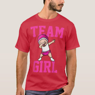 Gender Reveal Party Dabbing Baby Team Girl T Shirt