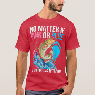 Gender Reveal Party Design for Fishing älskare455 T Shirt