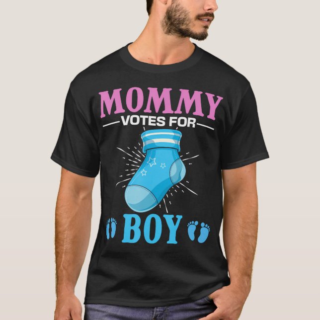 Gender Reveal Party Future Mamma Team Boy Gender R T Shirt (Framsida)