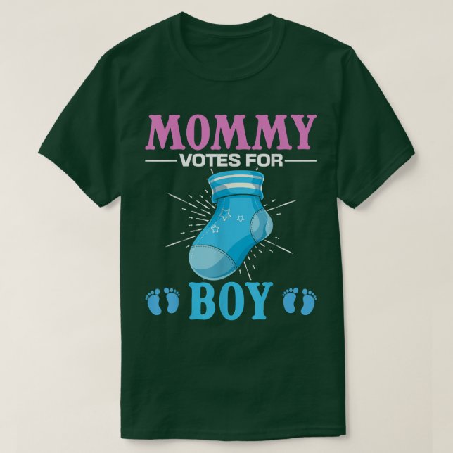 Gender Reveal Party Future Mamma Team Boy Gender R T Shirt (Design framsida)