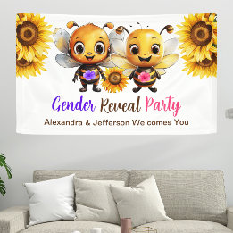 Gender Reveal Party hälsar Baby välkommen