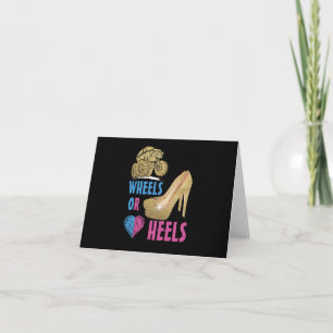 Gender Reveal Party Hjul eller Heels, Lastbil, Vi Kort
