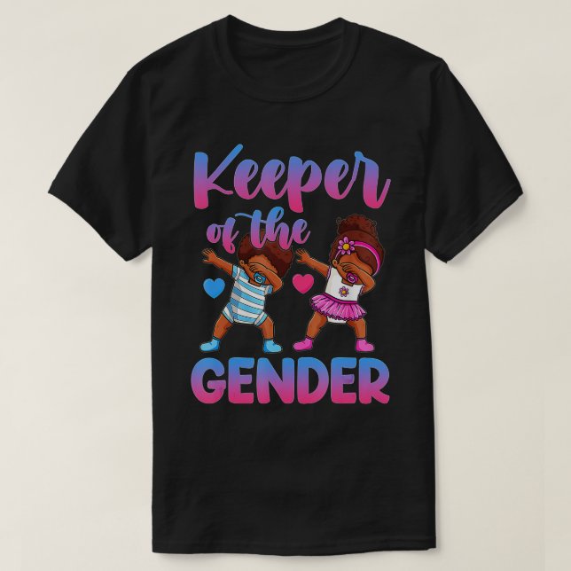 Gender Reveal Party Innehavare av Gender-gigapixel T Shirt (Design framsida)