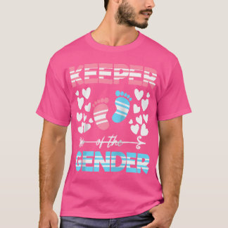 Gender Reveal Party Keeper Of The Gender 	 Basebal T Shirt