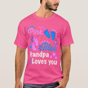 Gender Reveal Party levererar Grandpa Kärlek du kl T Shirt