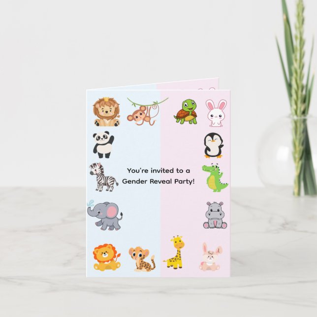 Gender Reveal Party Meddelande (Framsida)