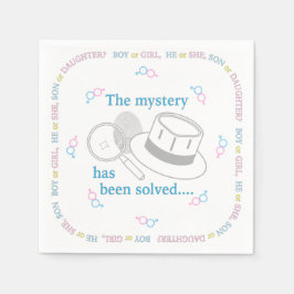 Gender Reveal Party Pappersservett