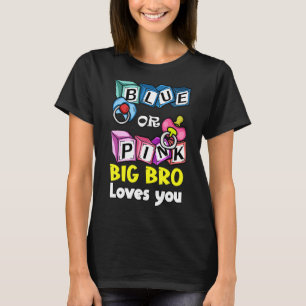 Gender Reveal Party Team Baby Shower Pinisy Blue T Shirt