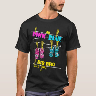 Gender Reveal Party Team Baby Shower Pinisy Blue T Shirt