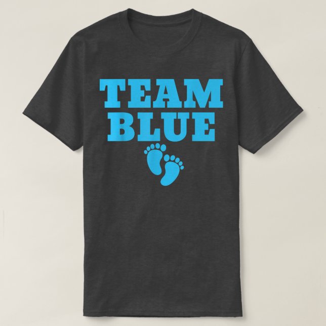 Gender Reveal Party Team Blue T Shirt (Design framsida)